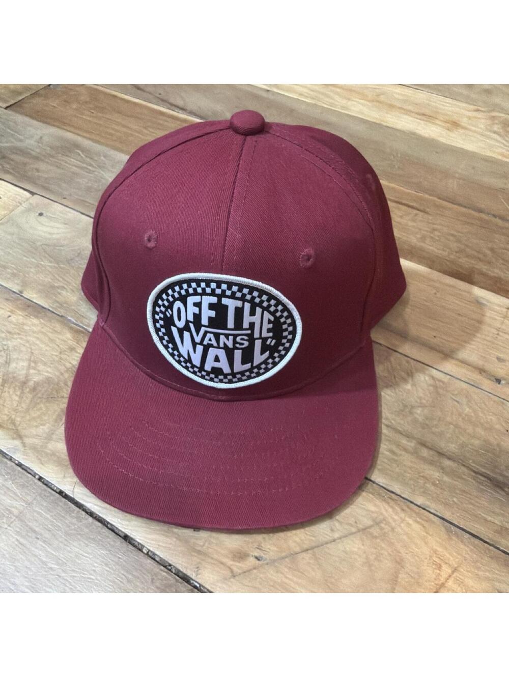 Vans Kids Burgundy and Red Hat